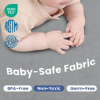 Huloo Sleep crawling mat featuring secure non-slip rubber backing