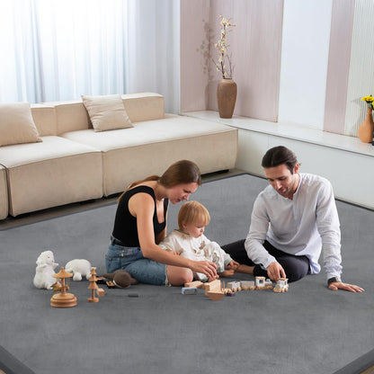 Baby crawling on thick ILPEOD memory foam play mat