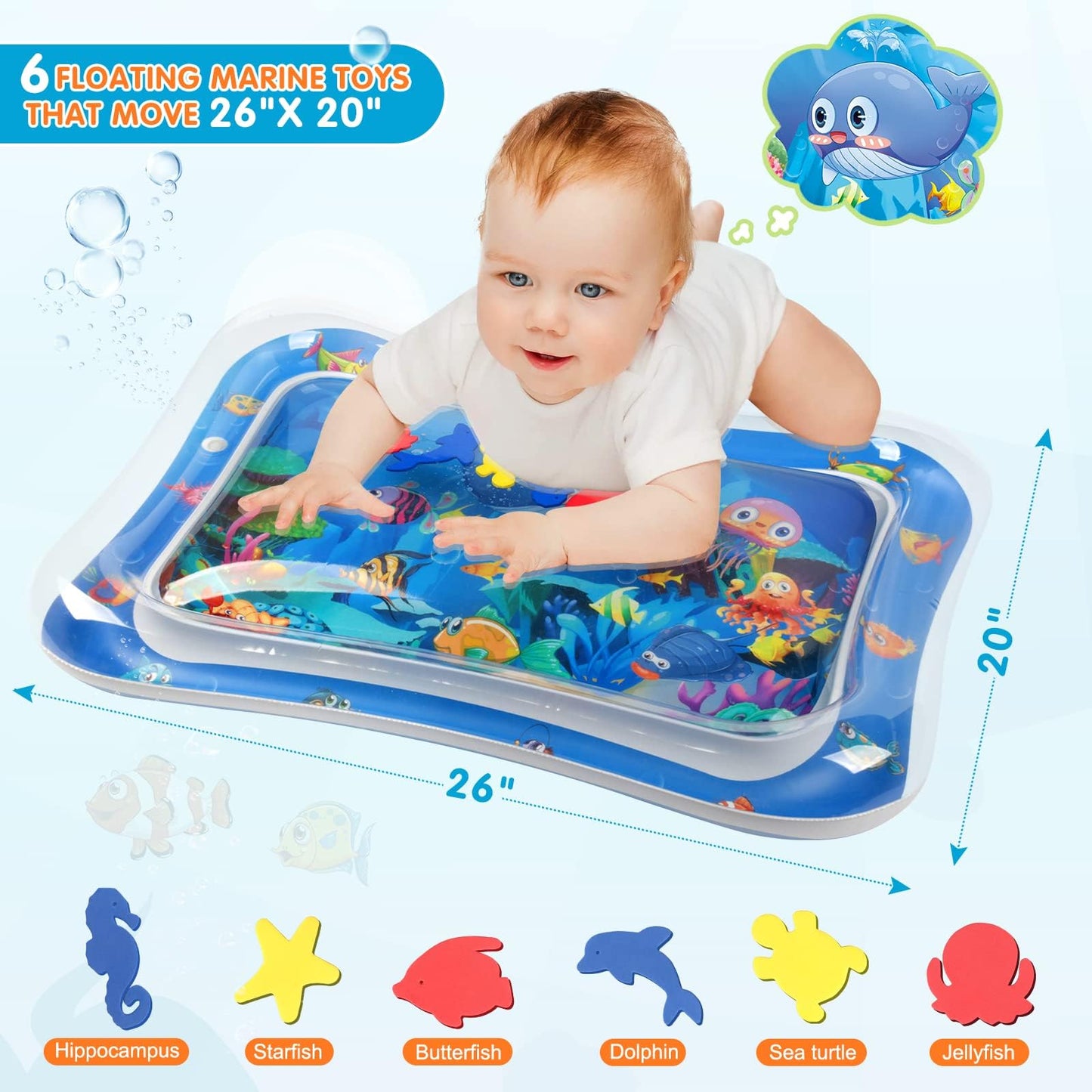Infinno premium baby play mat fold layout demonstrating how the portable mat packs flat into a travel backpack