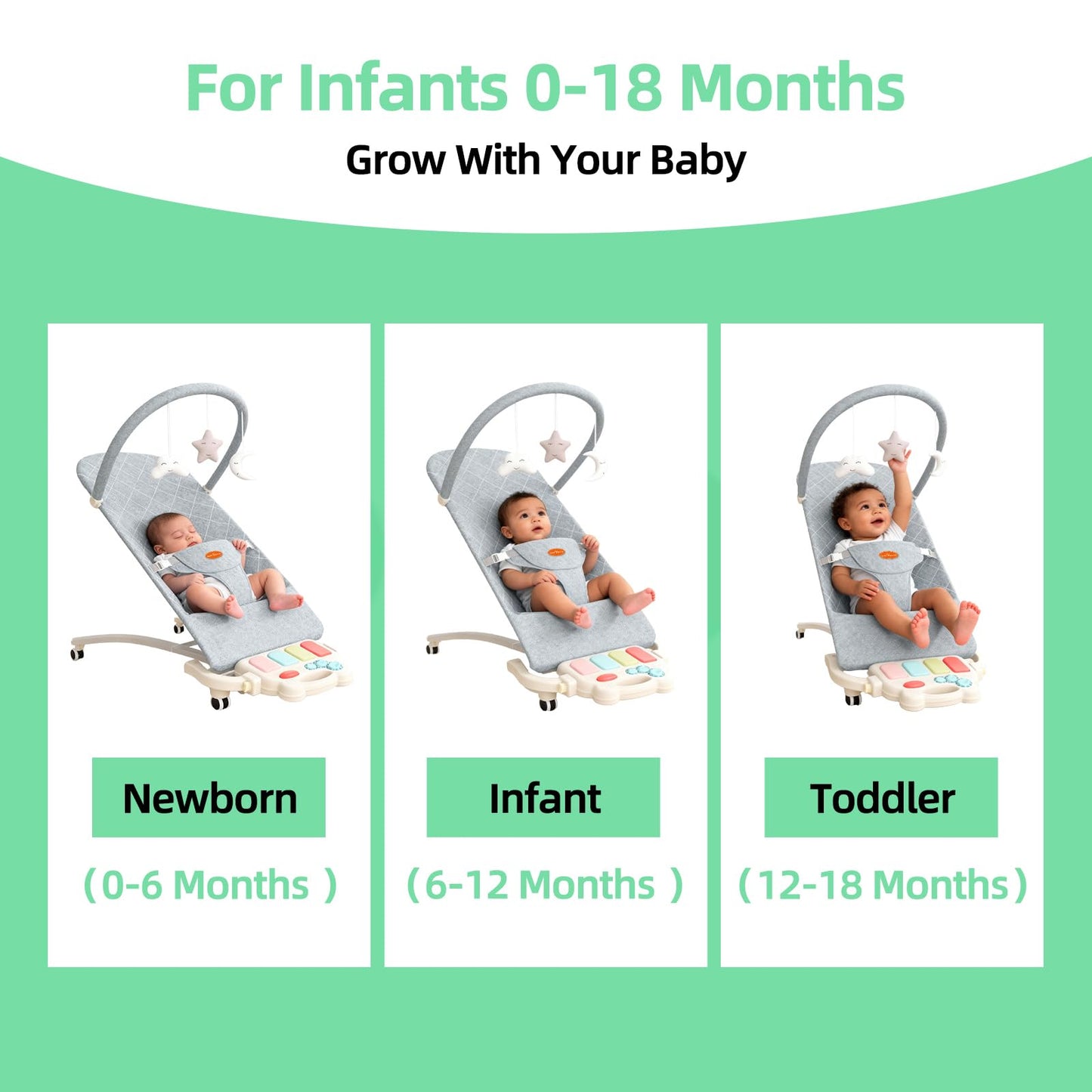 Gryvoth baby bouncer in folded position