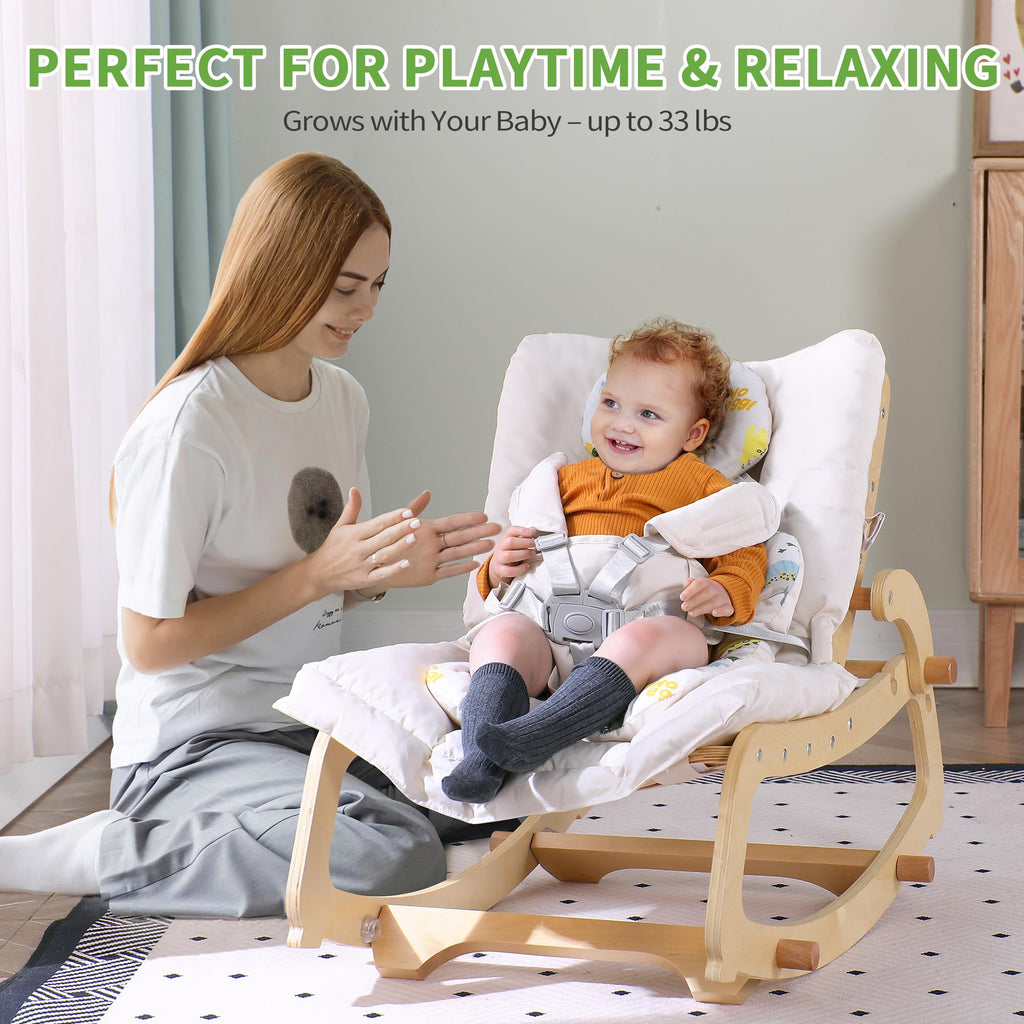 MallBest toddler chair showing five-point safety harness detail