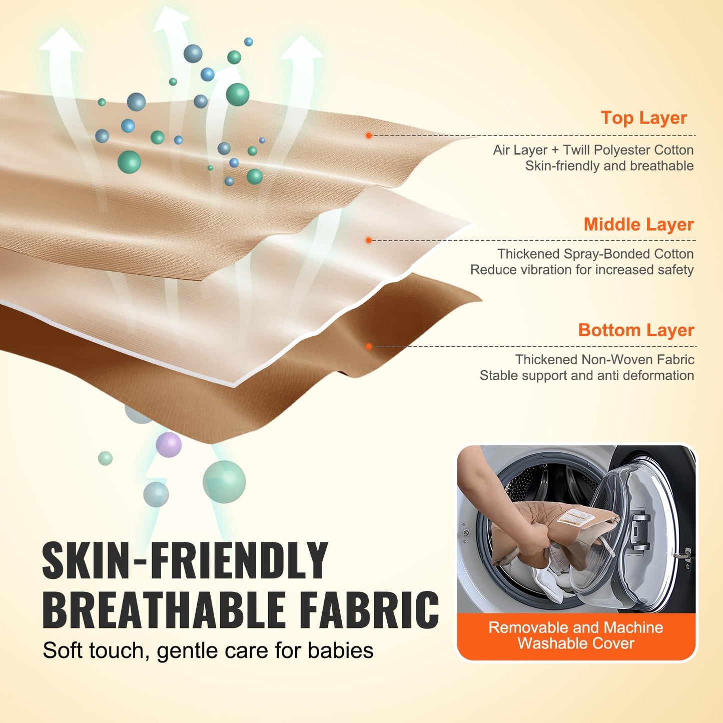 Vevor folding baby seat in upright position