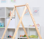 Avenlur wooden baby bouncer folded for storage