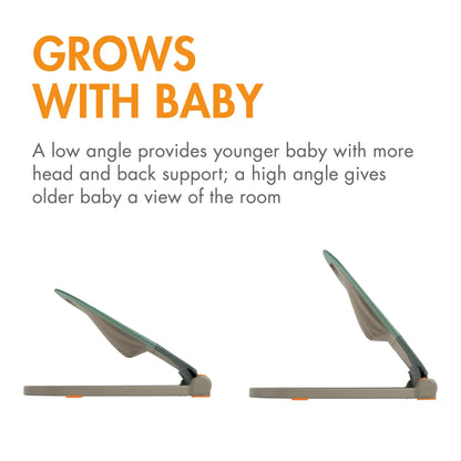 Breathable fabric detail of Boon Slant baby chair