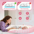 Teeaoe baby lounger packed inside its transparent travel bag