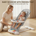 Foldable lightweight frame of the portable baby rocker