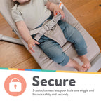 Nuby portable infant lounger in beige color