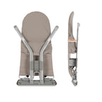 Side profile of folded lightweight bouncer frame