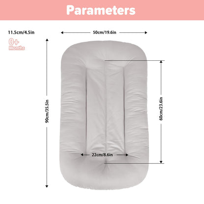 Easyforall bionic baby nest showing organic cotton material
