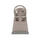 Baby bouncer showing secure three point safety harness
