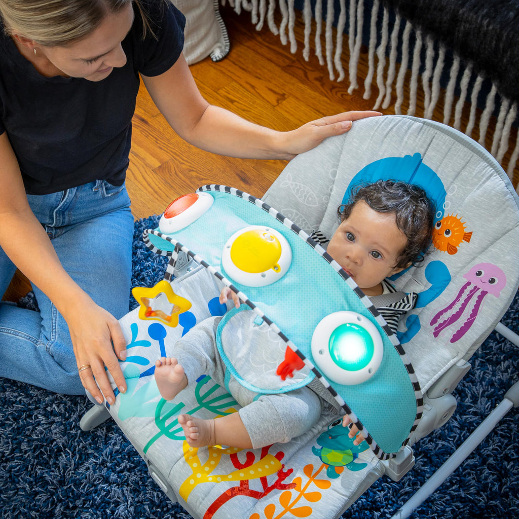 Baby Einstein baby rocker convertible seat mode side view