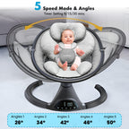 Lulabelle portable newborn rocker side angle showing aluminum frame
