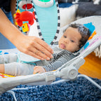 Baby Einstein interactive baby seat packaging and components overview