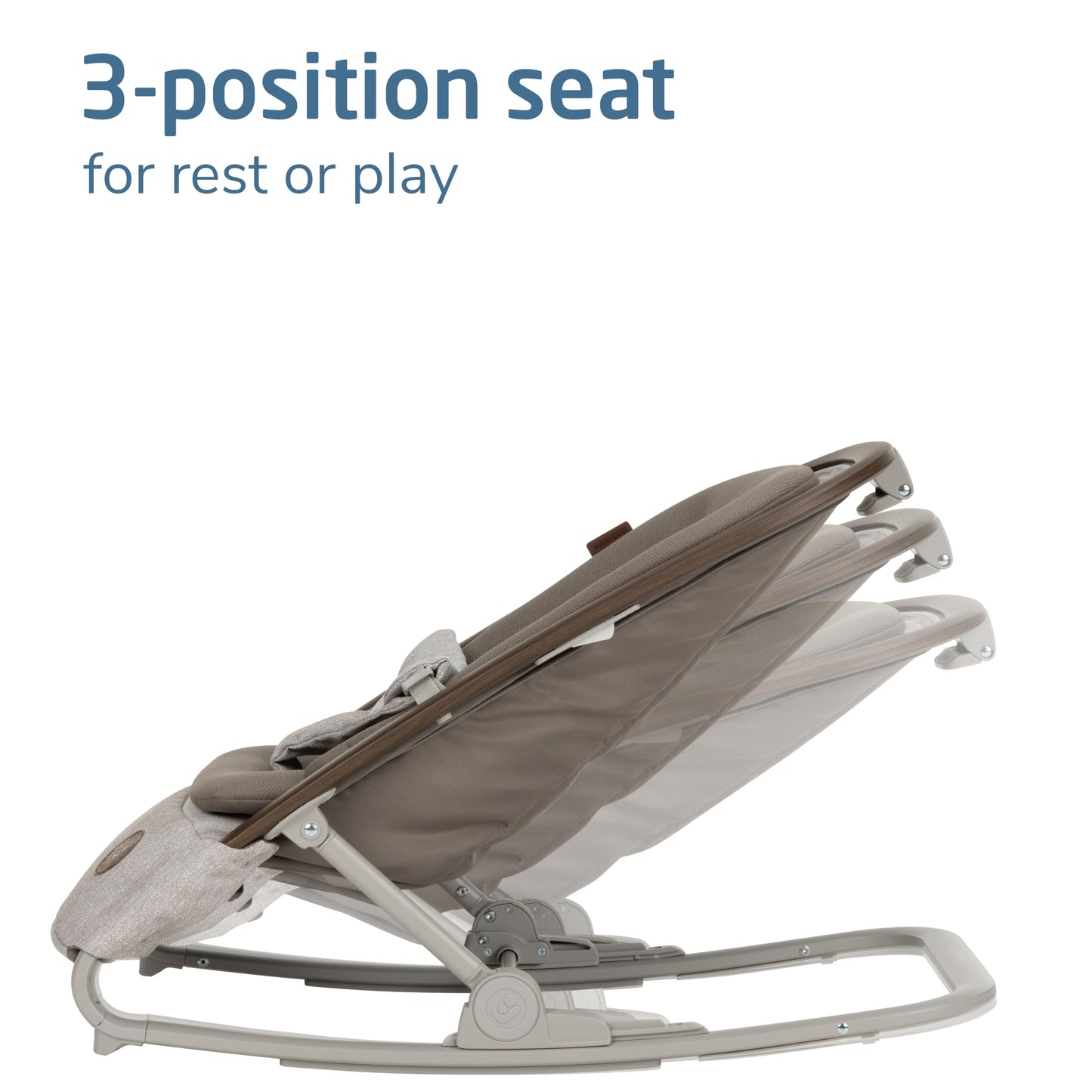 Side profile of Maxi-Cosi Kori showing reclining positions