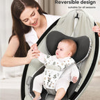 Mamatepe baby swing insert showing breathable mesh side