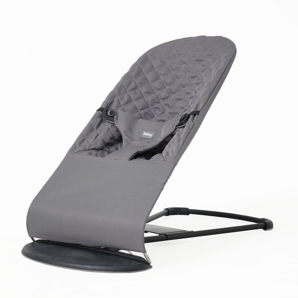 Belltop grey poly cotton fabric seat folded view