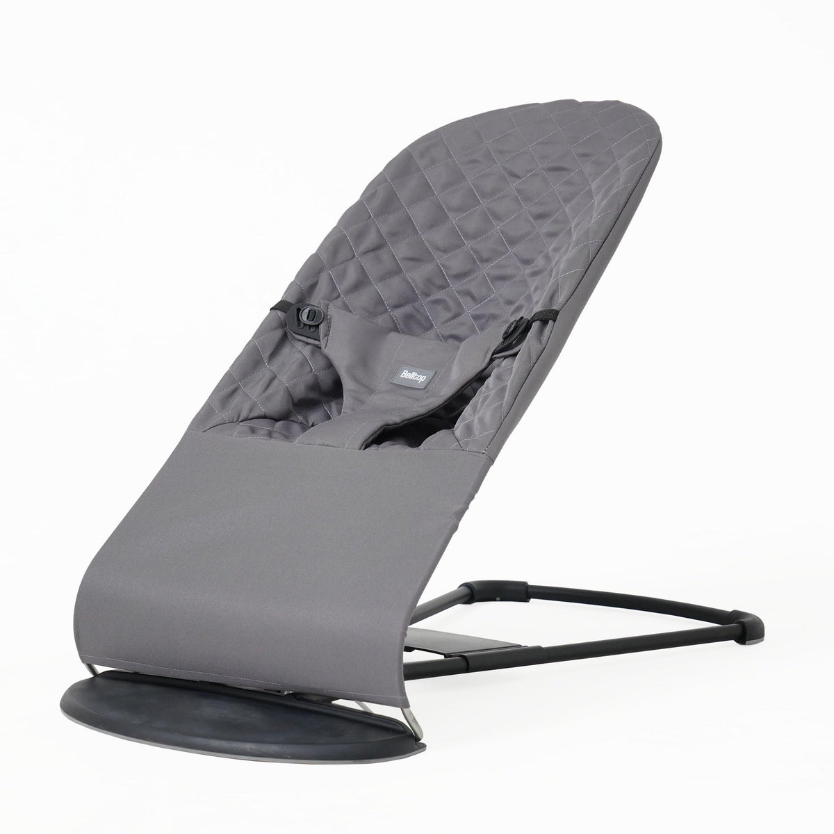 Belltop grey poly cotton fabric seat folded view
