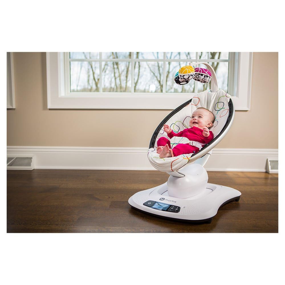 Reversible plush newborn insert for 4moms baby swings