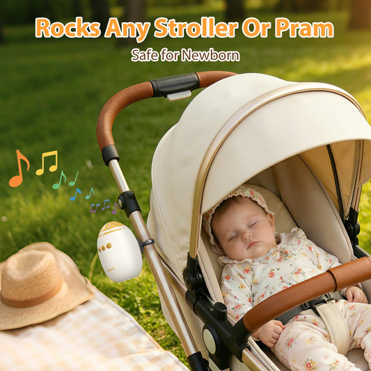Dearbaby stroller rocker attached to baby pram