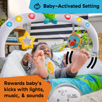 Baby Einstein infant seat showing toy bar and mirror