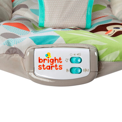 Compact design of Bright Starts infant bouncer
