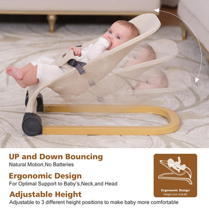 Winchild baby bouncer folded flat inside storage bag