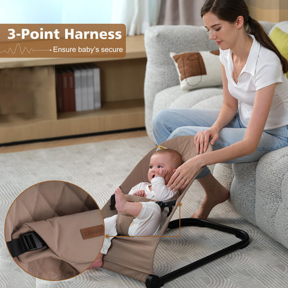 Lfhiwhd baby bouncer folded flat for travel and storage