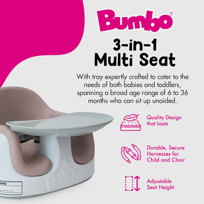 Bumbo baby floor seat with removable tray attached
