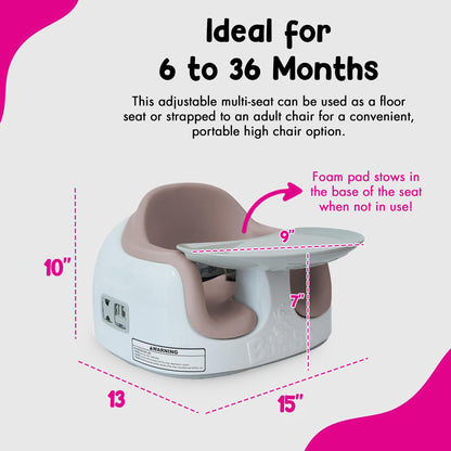 Side view of Bumbo portable booster seat