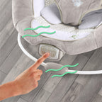 Secure three-point safety harness and soft fabric texture
