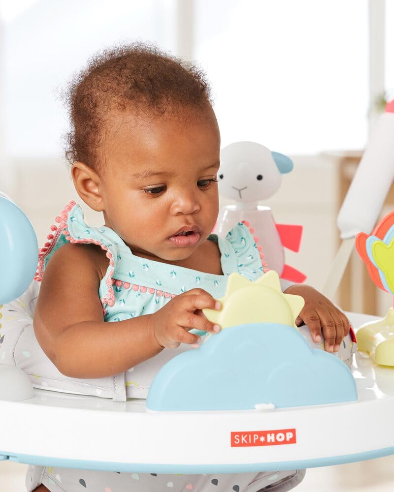 Folded Skip Hop activity center for easy storage