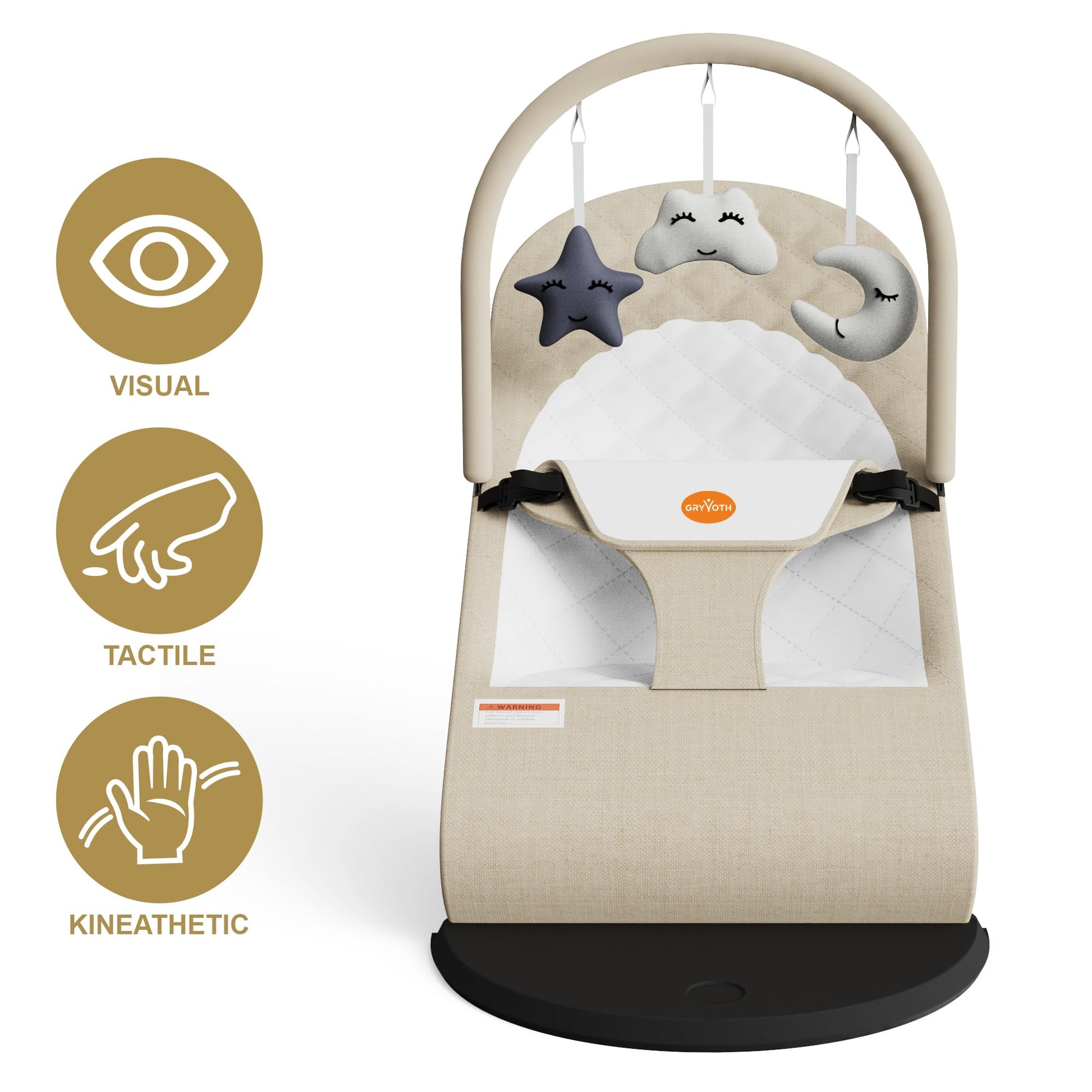 Mommyhug baby bouncer with toy bar attached