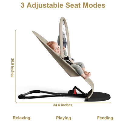 Mommyhug baby bouncer in folded position for travel