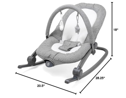 Baby Delight Aura Deluxe portable bouncer lifestyle setting in nursery