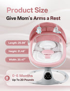 MelloBubbz electric baby swing lifestyle setting in nursery