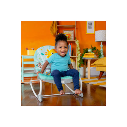 Side profile of Bright Starts Wild Vibes baby chair