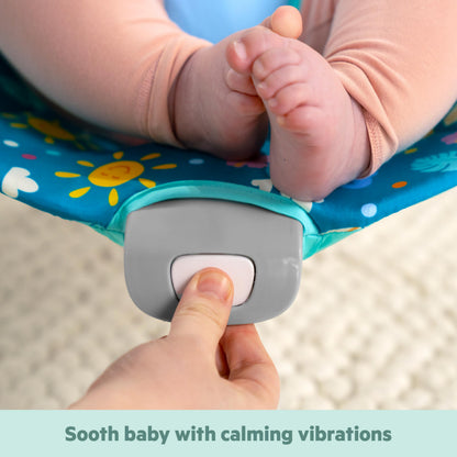 Bright Starts baby bouncer with removable toy bar detached
