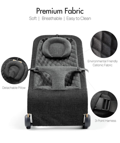 Fodoss infant bouncer foldable frame mechanism