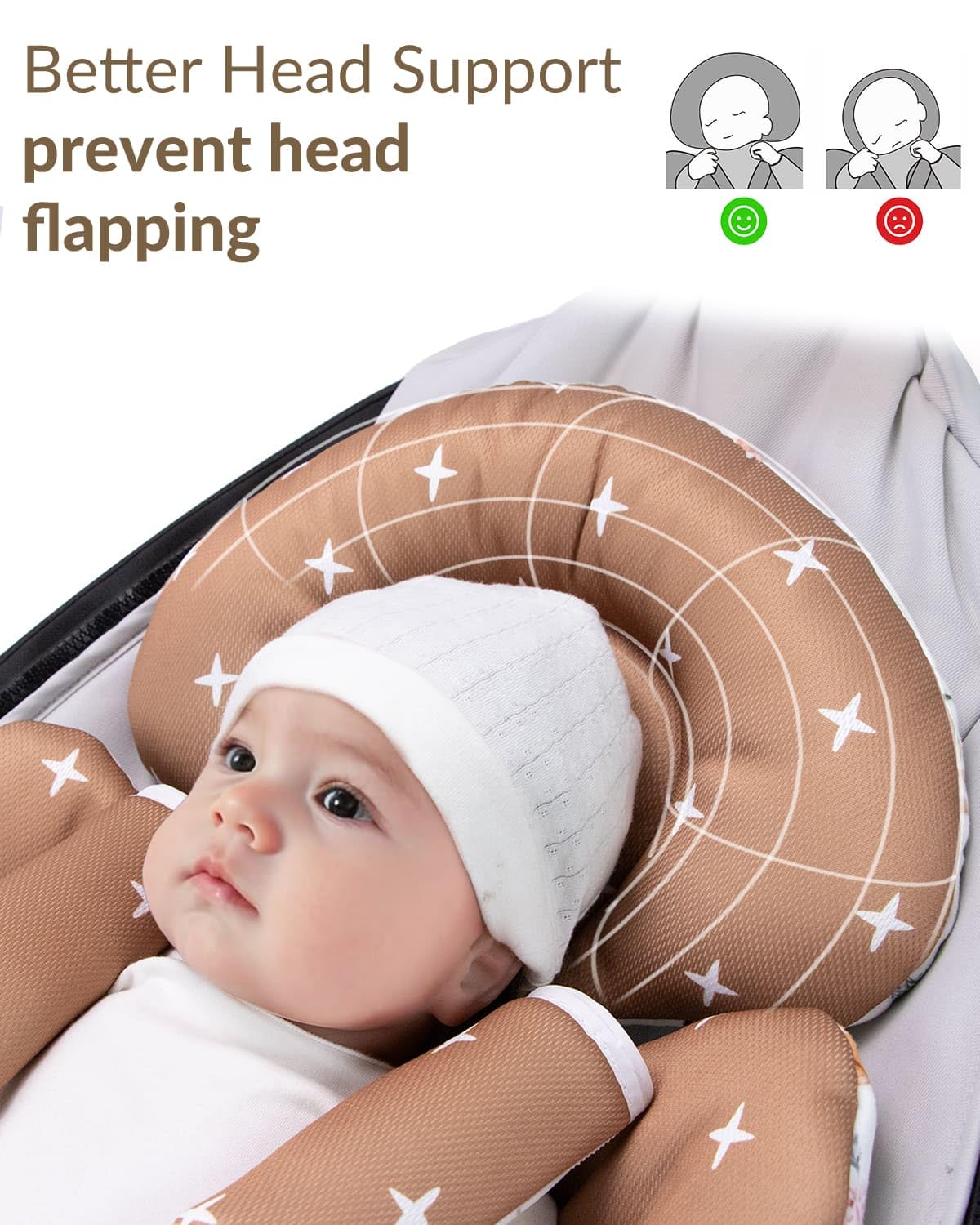 Reversible baby seat insert displaying breathable mesh side
