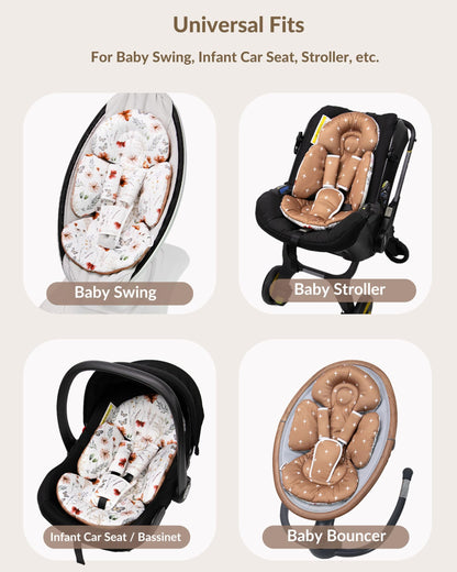 Infant insert compatible with Mamaroo and Graco swings close up