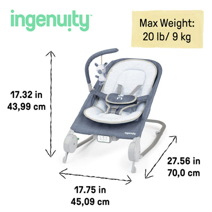 Ingenuity baby bouncer folded flat for storage