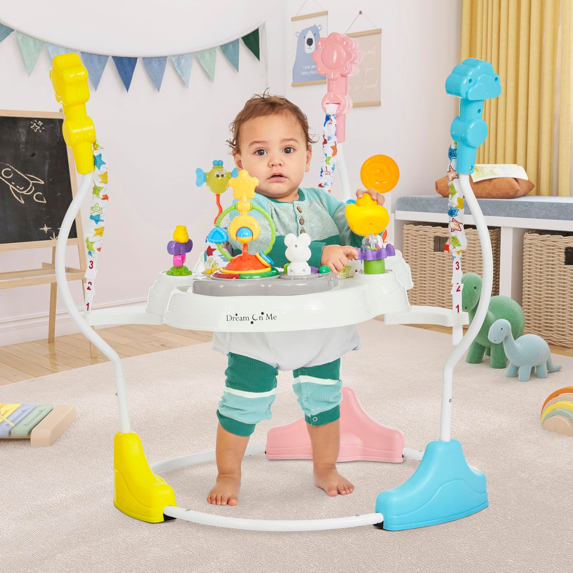Dream On Me activity center rotating seat detail