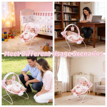 High quality fabric detail of Furmubei baby bouncer cushion