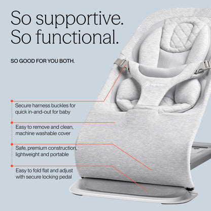Ergobaby Evolve bouncer mesh fabric detail