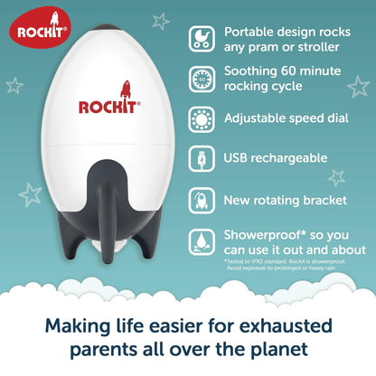 USB rechargeable Rockit rocker with charging cable