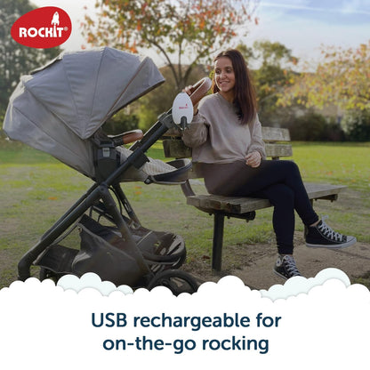 Rockit baby rocker showing adjustable speed dial