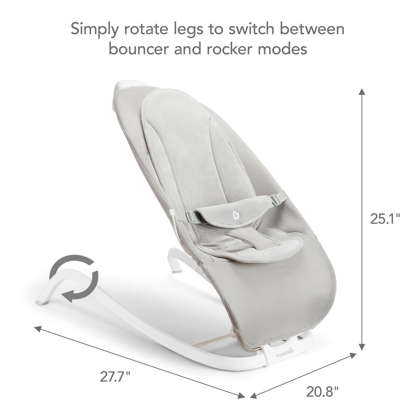 Munchkin infant seat breathable mesh fabric detail