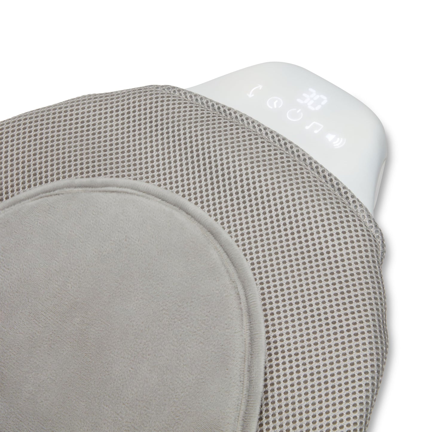Munchkin baby bouncer and rocker in grey nursery setting