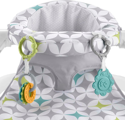 Fisher Price floor seat with removable BPA free teether and clacker