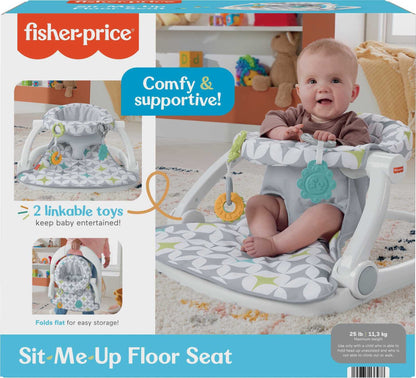 Side profile of Fisher Price Sit Me Up chair sturdy base